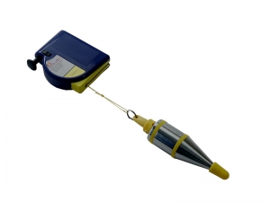 Отвес строительный 400г, 8м, автонамотка  ПРАКТИК | Инструмент оптом TRESHOTKA.RU