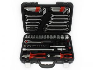 Набор головок 1/2" и 1/4", 84 предметa BLACK HORN | Инструмент оптом TRESHOTKA.RU